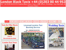 Tablet Screenshot of londonblacktaxis.net